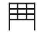 Tête de lit Noir 95.5x4x100 Bois massif de pin 2