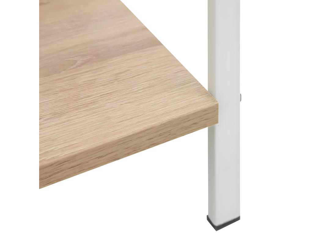 Biblioth¨¨que¨¤ 3 niveaux Ch¨ºne 60x27.6x90.5 cm Agglo¨¦r¨¦