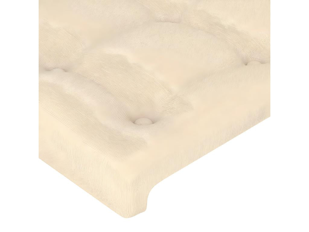 Tête de lit Crème 80x5x78/88 cm Tissu