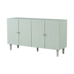 Buffet élégant à quatre portes avec portes à motif ondulé