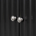 Buffet élégant à quatre portes avec portes à motif ondulé