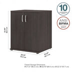 Armoire de rangement universelle au sol avec portes de Bush Business Furniture
