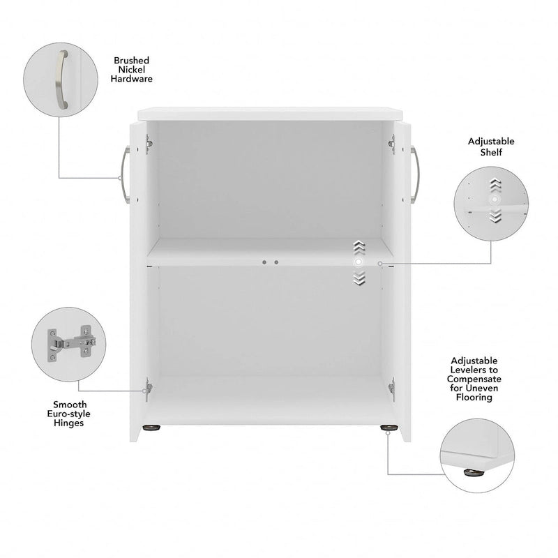 Armoire de rangement universelle au sol avec portes de Bush Business Furniture