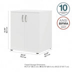 Armoire de rangement universelle au sol avec portes de Bush Business Furniture