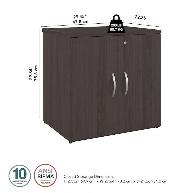 Armoire de rangement de bureau Studio C avec portes, par Bush Business Furniture