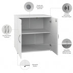 Armoire de rangement de bureau Studio C avec portes, par Bush Business Furniture