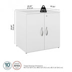 Armoire de rangement de bureau Studio C avec portes, par Bush Business Furniture