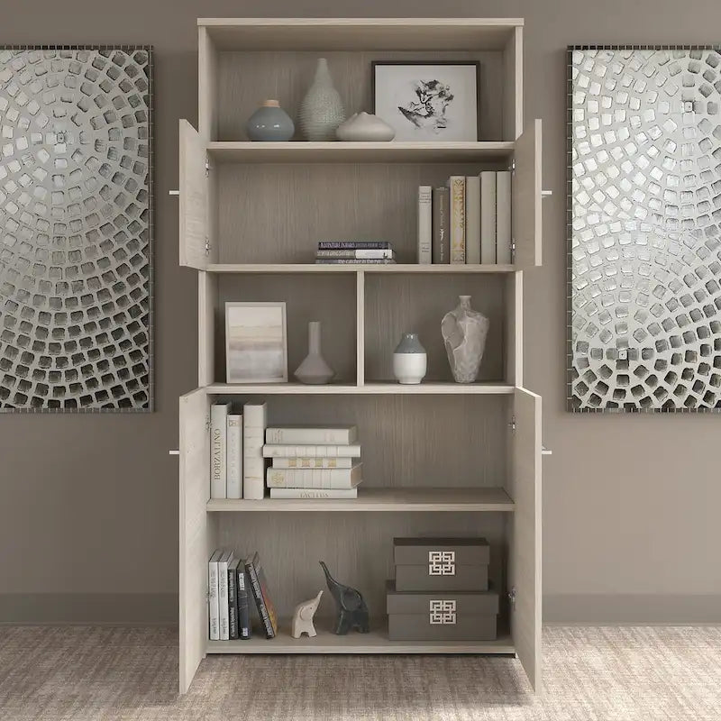 Bibliothèque Office 500 à 5 étagères et 4 portes de Bush Business Furniture