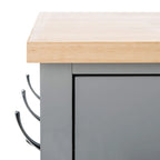 Chariot de cuisine SAFAVIEH Fauve, 1 porte, 2 tiroirs, 2 étagères - 85 cm L x 43 cm l x 89 cm H