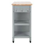 Chariot de cuisine SAFAVIEH Fauve, 1 porte, 2 tiroirs, 2 étagères - 85 cm L x 43 cm l x 89 cm H
