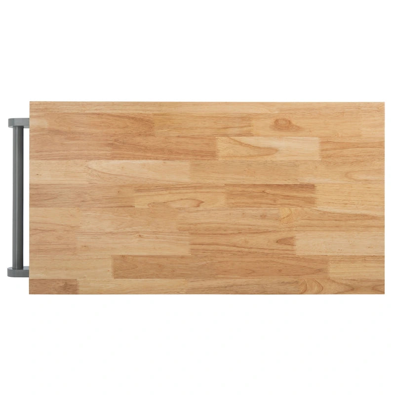 Chariot de cuisine SAFAVIEH Fauve, 1 porte, 2 tiroirs, 2 étagères - 85 cm L x 43 cm l x 89 cm H