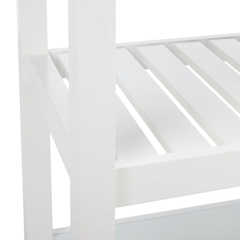 Chariot de cuisine SAFAVIEH Fauve, 1 porte, 2 tiroirs, 2 étagères - 85 cm L x 43 cm l x 89 cm H