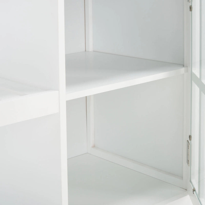 Chariot de cuisine SAFAVIEH Fauve, 1 porte, 2 tiroirs, 2 étagères - 85 cm L x 43 cm l x 89 cm H