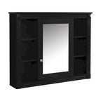 Meuble-lavabo de 91 cm avec vasque à poser, meuble de rangement moderne pour salle de bain avec 2 portes à fermeture douce, 2 tiroirs et vasque simple.
