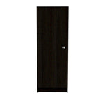 Garde-manger ou placard de rangement HomeRoots 47 en bois noir - 4,3 m x 120,8 cm x 31,8 cm