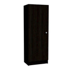 Garde-manger ou placard de rangement HomeRoots 47 en bois noir - 4,3 m x 120,8 cm x 31,8 cm
