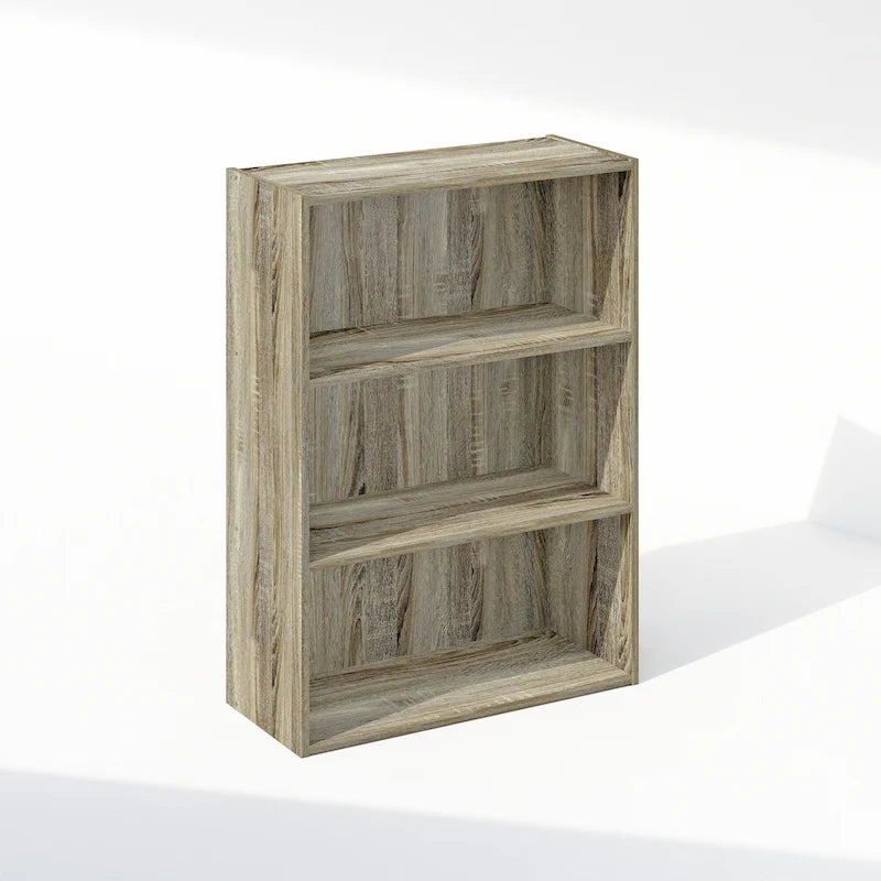 Étagère ouverte simple Furinno, bibliothèque à 3 niveaux