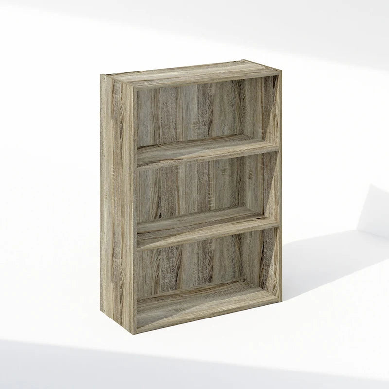 Étagère ouverte simple Furinno, bibliothèque à 3 niveaux