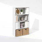 Étagère ouverte simple Furinno, bibliothèques à 4 niveaux