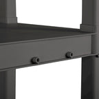 Étagère de rangement Sterilite en plastique gris, lot de 3, avec 4 tablettes.