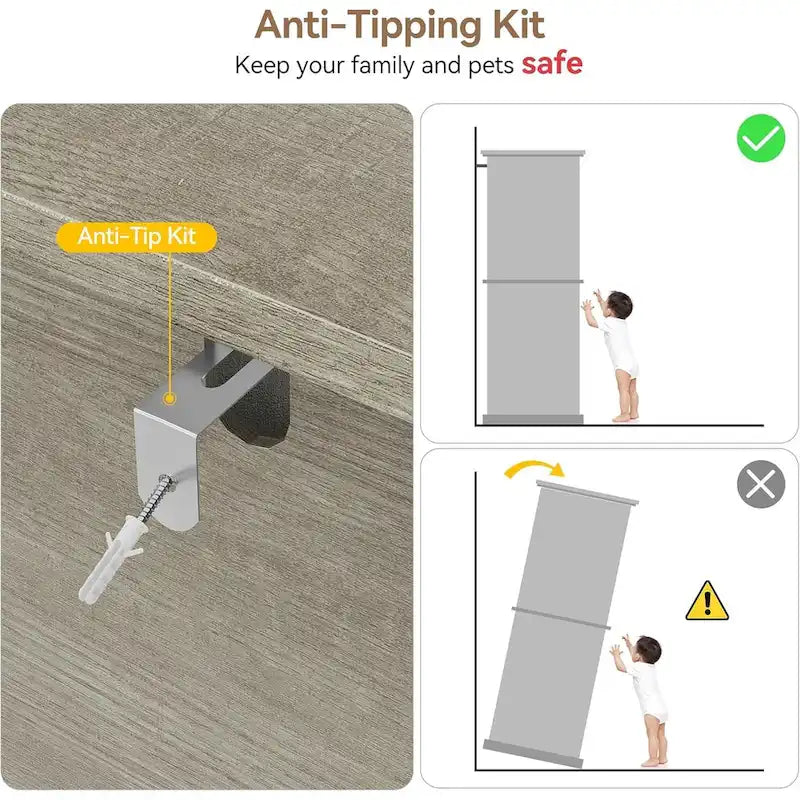Armoire de rangement de salle de bain haute de 67 pouces, armoire de rangement avec étagères