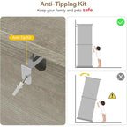 Armoire de rangement de salle de bain haute de 67 pouces, armoire de rangement avec étagères