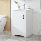Ensemble de 20 meubles-lavabos avec vasque en céramique, meuble-lavabo moderne avec porte à fermeture douce