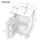 Ensemble de 20 meubles-lavabos avec vasque en céramique, meuble-lavabo moderne avec porte à fermeture douce