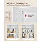 Meuble de salle de bain avec portes coulissantes et étagères réglables, idéal pour ranger vos accessoires de salle de bain - 60 cm (L) x 20 cm (l) x 80 cm (H)