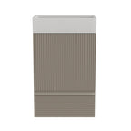 Meuble-lavabo simple vasque, meuble-lavabo autoportant moderne à motif quadrillé avec poignée dissimulée, meuble de salle de bain en bois