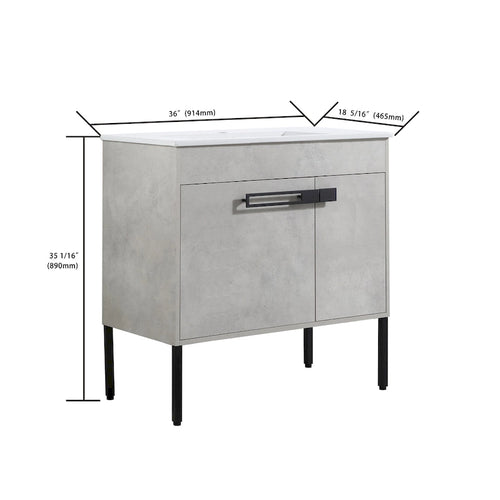 Meuble-lavabo de salle de bain de 61 cm/76 cm/91 cm avec vasque, sur pied ou murale, ensemble vasque en céramique avec étagère réglable