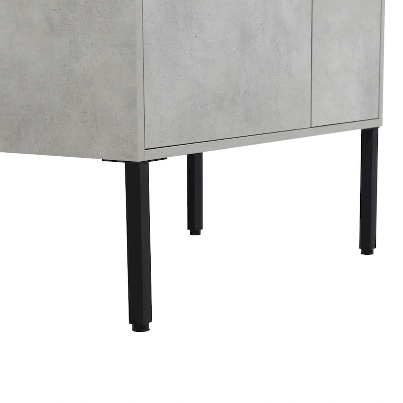 Meuble-lavabo de salle de bain de 61 cm/76 cm/91 cm avec vasque, sur pied ou murale, ensemble vasque en céramique avec étagère réglable