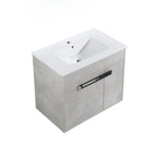 Meuble-lavabo de salle de bain de 61 cm/76 cm/91 cm avec vasque, sur pied ou murale, ensemble vasque en céramique avec étagère réglable