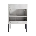 Meuble-lavabo de salle de bain de 61 cm/76 cm/91 cm avec vasque, sur pied ou murale, ensemble vasque en céramique avec étagère réglable