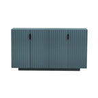 Buffet à 4 portes cannelées avec étagères réglables