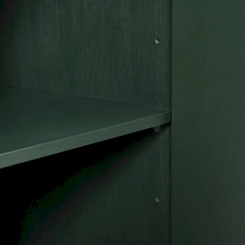 Buffet à 4 portes avec panneaux sculptés et étagères réglables