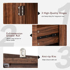 Armoire de cuisine haute de 71 pouces, meuble de rangement autoportant avec 2 tiroirs, vaisselier de cuisine