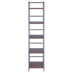 5 Tier Tall Storage Shelf - 61.5 - Graphite and Walnut