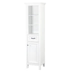 Linge de salle de bain autoportant Miseno Tatianna 19 x 70 en bois de peuplier