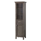 Linge de salle de bain autoportant Miseno Tatianna 19 x 70 en bois de peuplier