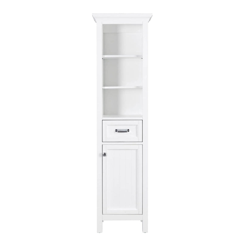 Linge de salle de bain autoportant Miseno Tatianna 19 x 70 en bois de peuplier