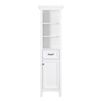 Linge de salle de bain autoportant Miseno Tatianna 19 x 70 en bois de peuplier
