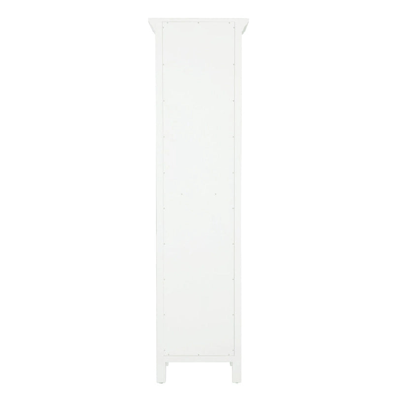 Linge de salle de bain autoportant Miseno Tatianna 19 x 70 en bois de peuplier