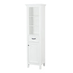 Linge de salle de bain autoportant Miseno Tatianna 19 x 70 en bois de peuplier