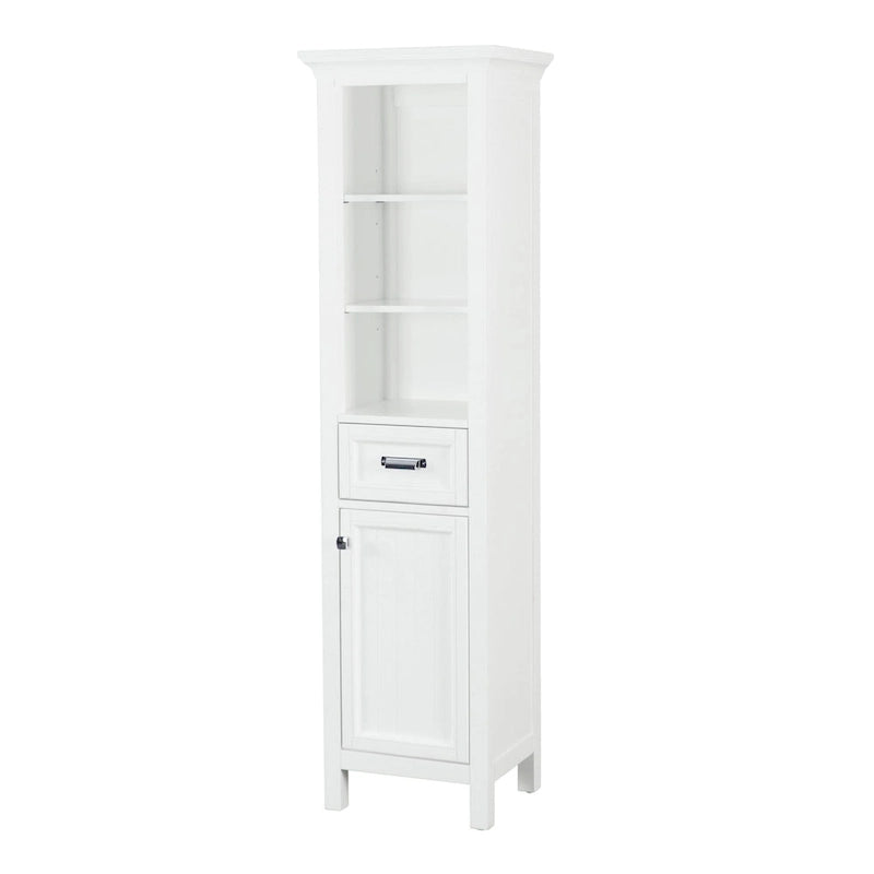 Linge de salle de bain autoportant Miseno Tatianna 19 x 70 en bois de peuplier