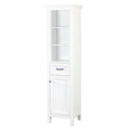 Linge de salle de bain autoportant Miseno Tatianna 19 x 70 en bois de peuplier