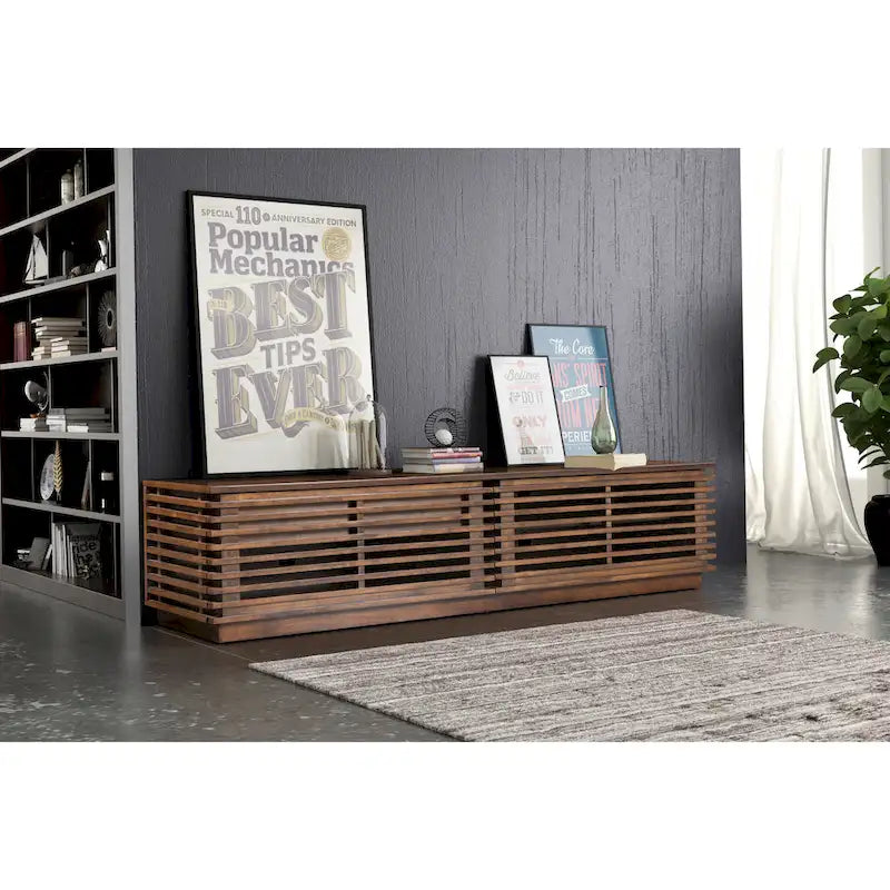 Linea Wide Entertainment Stand Walnut