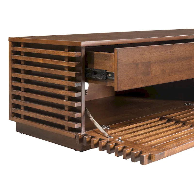 Meuble TV Linea Wide en noyer