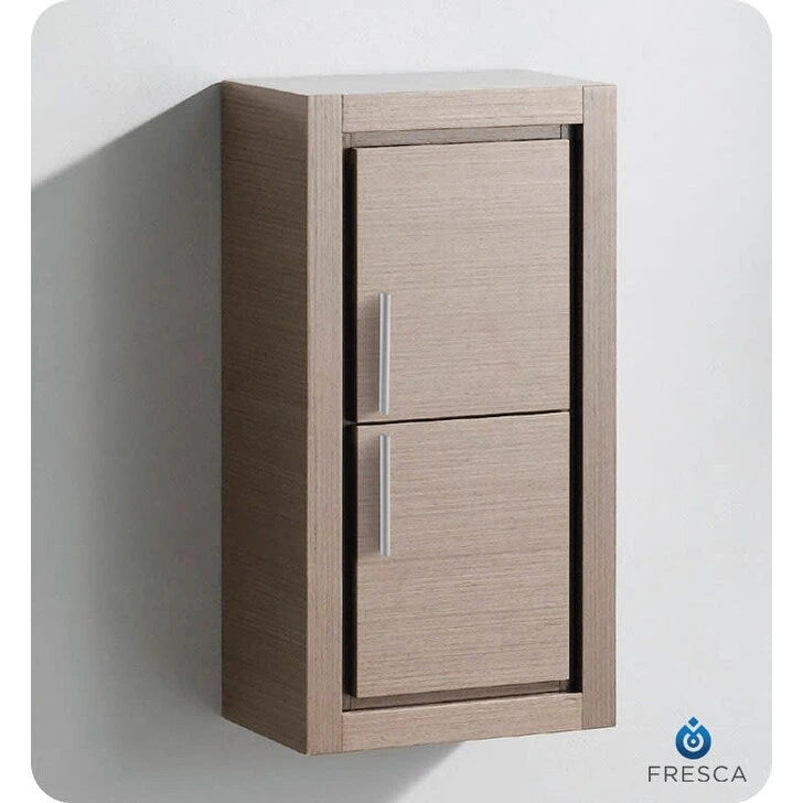 Armoire à linge de salle de bain murale Fresca 30 à deux portes