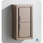 Armoire à linge de salle de bain murale Fresca 30 à deux portes